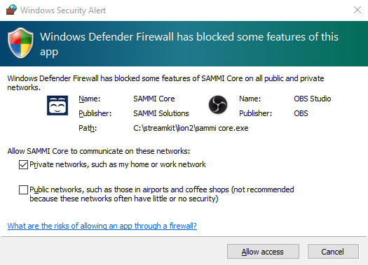 Windows Defender Notification